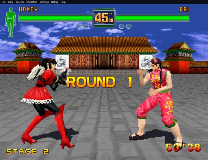 Ymir 動作確認 ファイターズメガミックス ゲーム画面